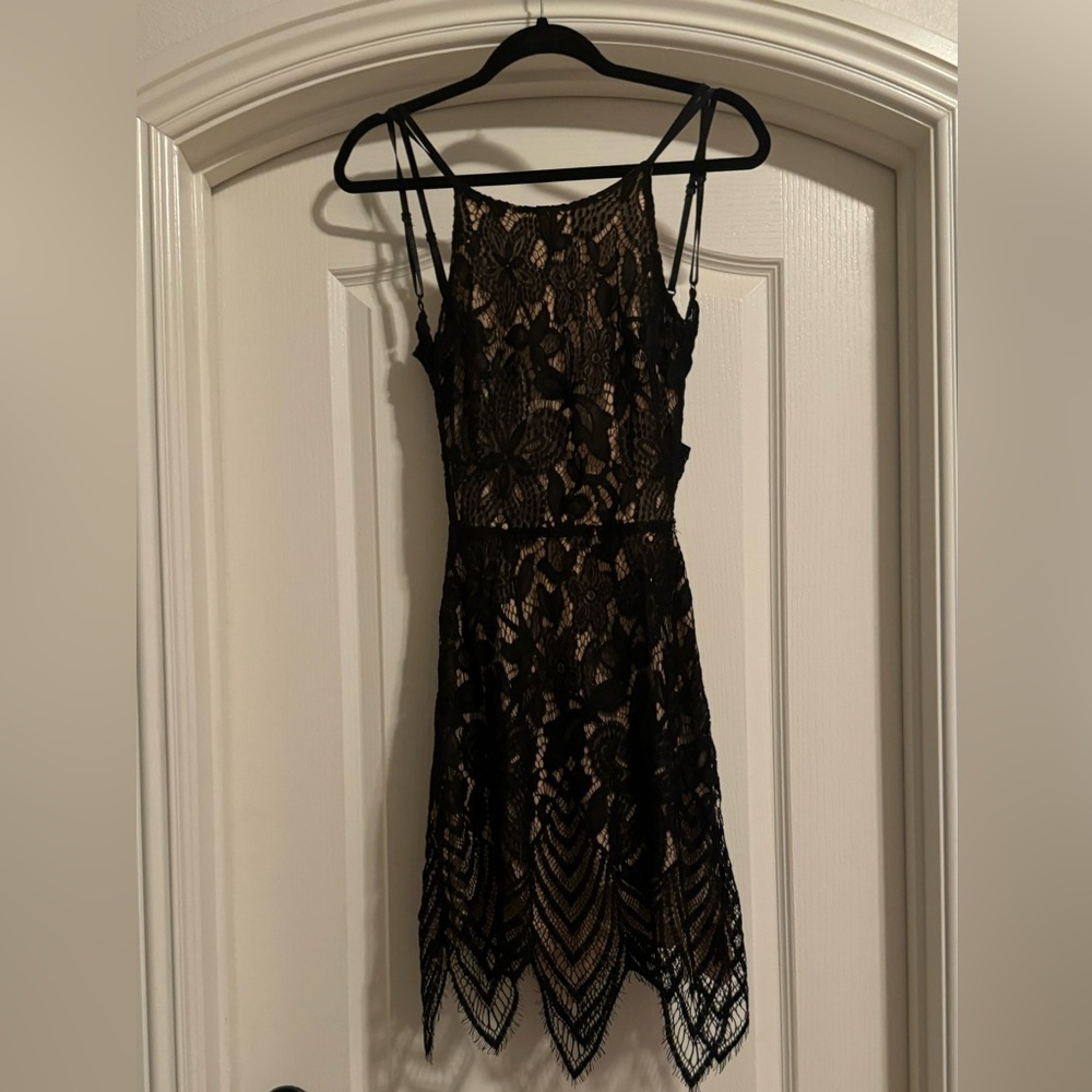 Black Lace Dress- Could be perfect for a Halloween Costume or Party!